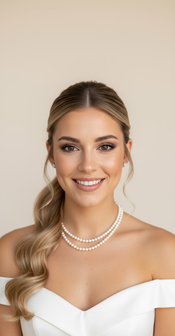 After Wedding Hair Updo Ponytail